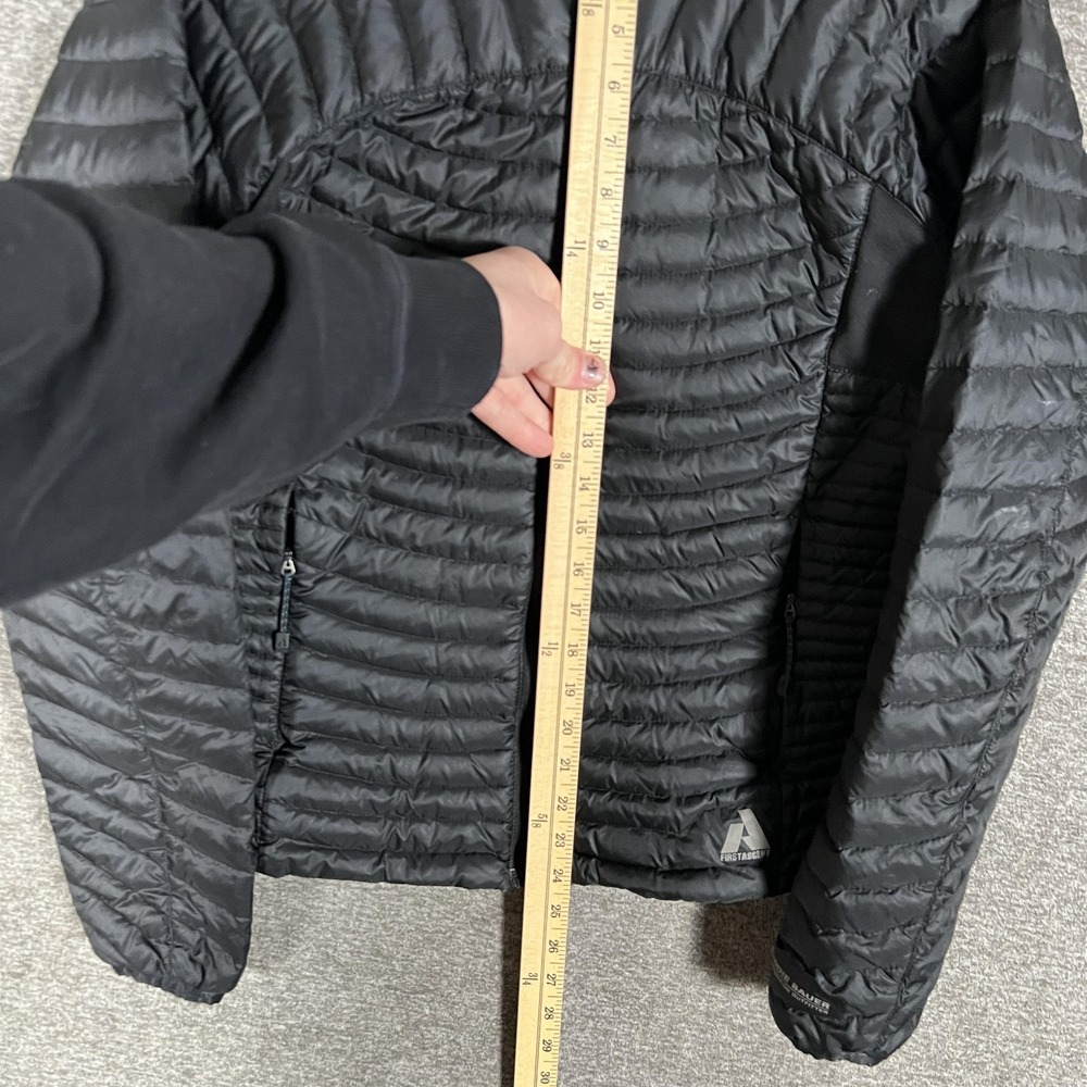 Eddie Bauer Jacket Womens Medium? Black Lightweight EB800 Puffer First‎ Ascent - Picture 4 of 9